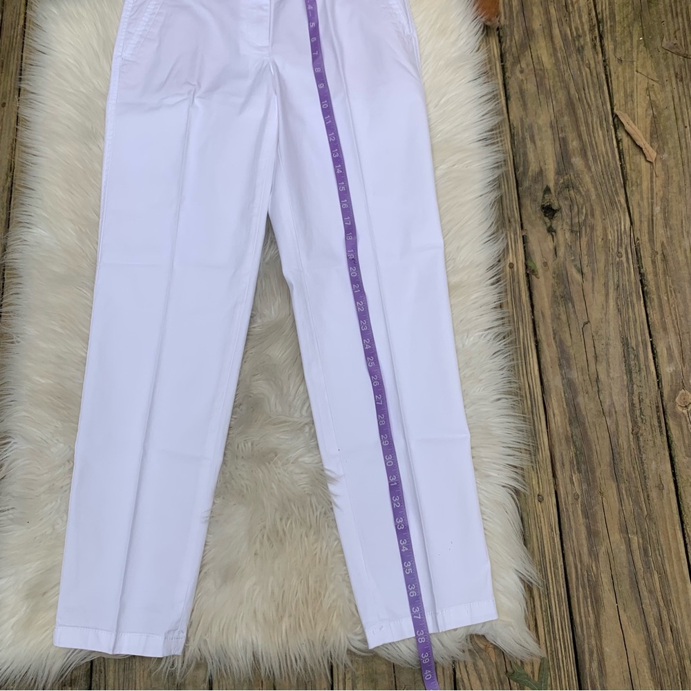 Talbots White Relaxed Chino Pants - Picture 5 of 9